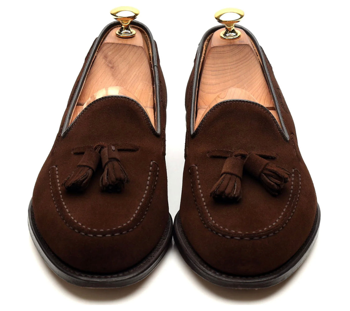 Brown tassel suede loafers - Whimsical Walk